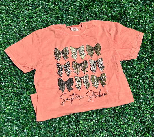 SS Camo Bow Tee